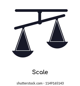 Scale icon vector isolated on white background for your web and mobile app design, Scale logo concept