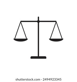 Vektorgrafik des Skalensymbols. In: Law Sign. Gerechtigkeitssymbol.
