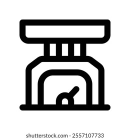 scale icon. vector line icon for your website, mobile, presentation, and logo design.