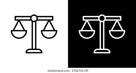 Symbol skalieren. Lineares Vektorsymbol einzeln auf Schwarz-Weiß