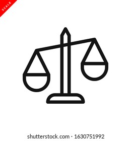 scale icon vector logo template in trendy flat style 