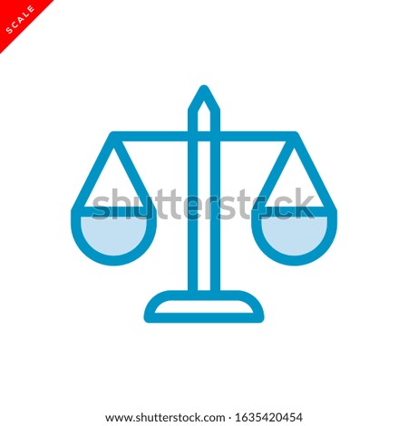 scale icon vector logo template in trendy flat style 