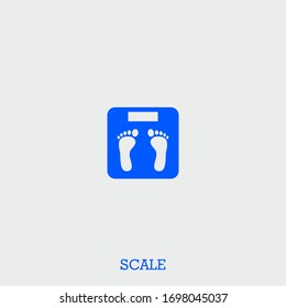scale icon. scale vector on gray background