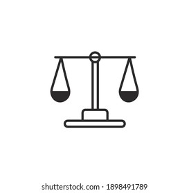 Scale icon vector on a white background