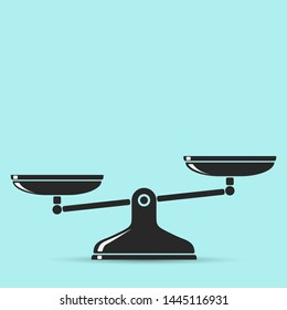Scale icon vector. Scale vector sign isolated