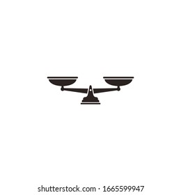 Vektor Stok Scale Icon Vector Sign Isolated Graphic (Tanpa Royalti ...