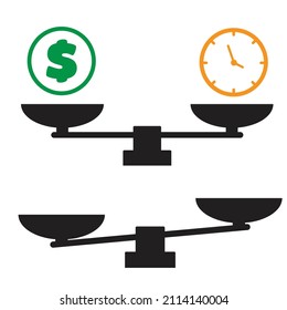 Scale icon vector. Scale vector sign isolated