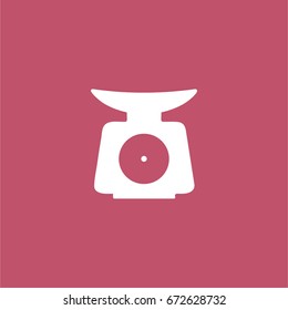 scale icon. vector sign symbol on white background