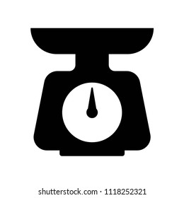 Scale icon vector icon. Simple element illustration. Scale symbol design. Can be used for web and mobile.