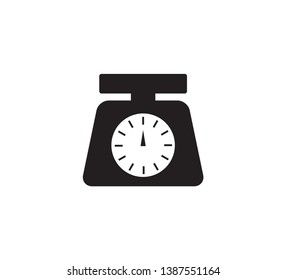 Scale icon vector style flat logo template