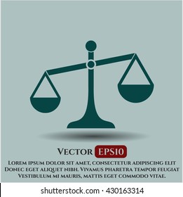 Scale icon vector symbol flat eps jpg app web concept website