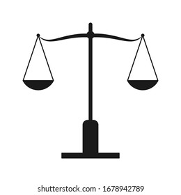 	
Scale icon vector symbol template color editable isolated on blank background
