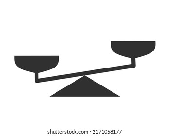 scale icon vector with trendy design