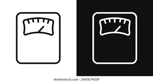 Scale Icon. Weighing Apparatus Vector Symbol.