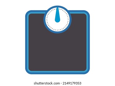 Scale icon for weighing on white background.