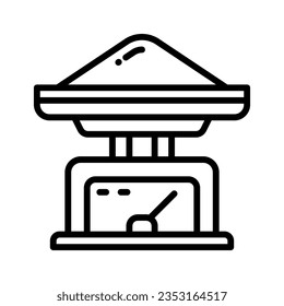 icono de escala para tu sitio web, móvil, presentación y diseño de logotipo.