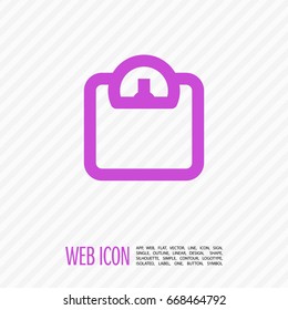 scale isolated minimal icon. weighing-machine line vector icon for websites and mobile minimalistic flat design.