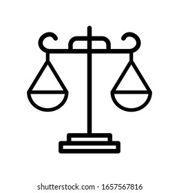 scale of justice icon design, flat style icon collection