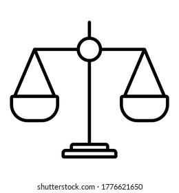 Icono Escala De Justicia Icono Ilustrador De Templos