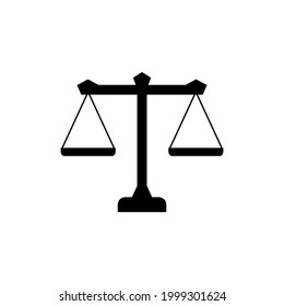 Maßstab der Gerechtigkeit Symbol Vektorgrafik.