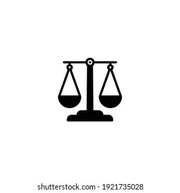 Scale Justice icon vector, judge icon for computer, web and mobile app 