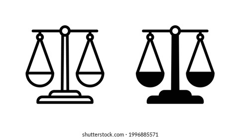 Vector de icono Escalar Justicia, icono de juez para computadora, web y aplicación móvil 
