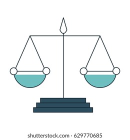 scale justice isolated icon
