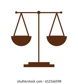 scale justice isolated icon vector illustration design