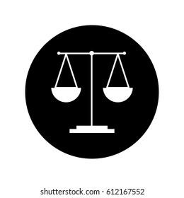 scale justice isolated icon vector illustration design