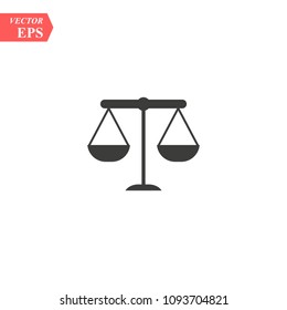 Scale of Justice, Law, Attorneys Icon Vector Logo Template