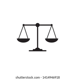 Scale of Justice, Law, Attorneys Icon Vector Logo Template - Vector