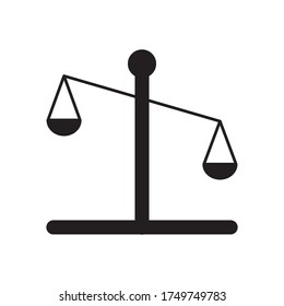 Scale of Justice, Law, Attorneys Icon Vector Illustration Design