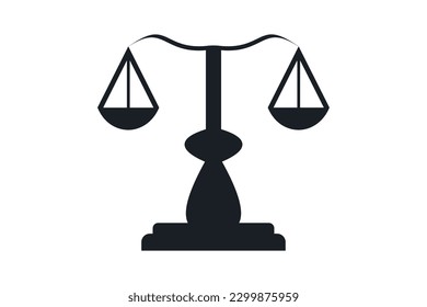 scale of justice law firm logo template