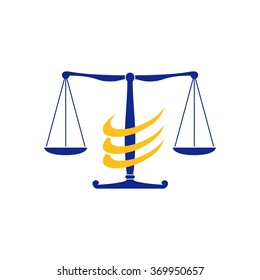 Scale of Justice, Law Protection Logo Template
