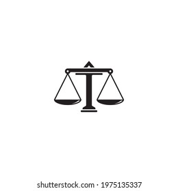Scale of Justice logo or icon design