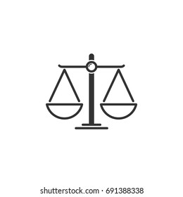 Scale of Justice Logo Template Illustration Design. Vector EPS 10.