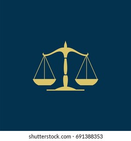 Scale of Justice Logo Template Illustration Design. Vector EPS 10.