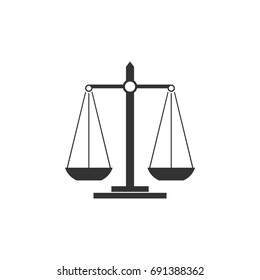 Scale of Justice Logo Template Illustration Design. Vector EPS 10.