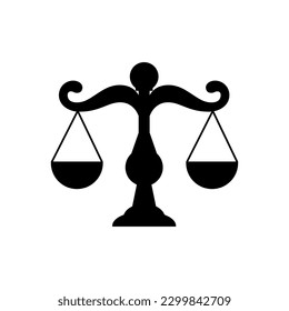 Escala de justicia que representa un signo de libra