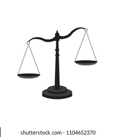 Scale of justice, vector