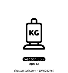 Scale KG Vector Icon Illustration For Web And Mobile App.Ui/Ux