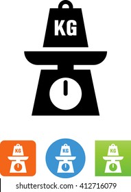 Scale with KG weight icon