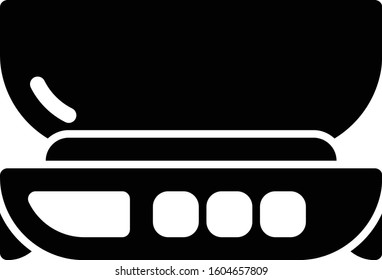 Scale kitchen equipment icon illustration
