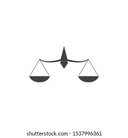 Scale Law firm logo ilustration vector template