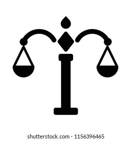 Scale Law logo. Justice icon. Attorney symbol. Vector eps 08.