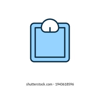 Scale line icon. High quality outline symbol for web design or mobile app. Thin line sign for design logo. Color outline pictogram on white background