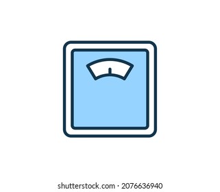 Scale line icon. High quality outline symbol for web design or mobile app. Thin line sign for design logo. Color outline pictogram on white background