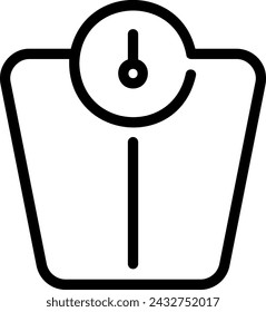 vector de ilustración de icono de línea de escala