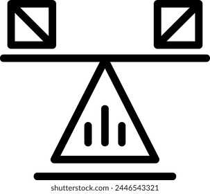 scale line icon illustration vector