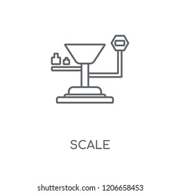 Scale linear icon. Scale concept stroke symbol design. Thin graphic elements vector illustration, outline pattern on a white background, eps 10.